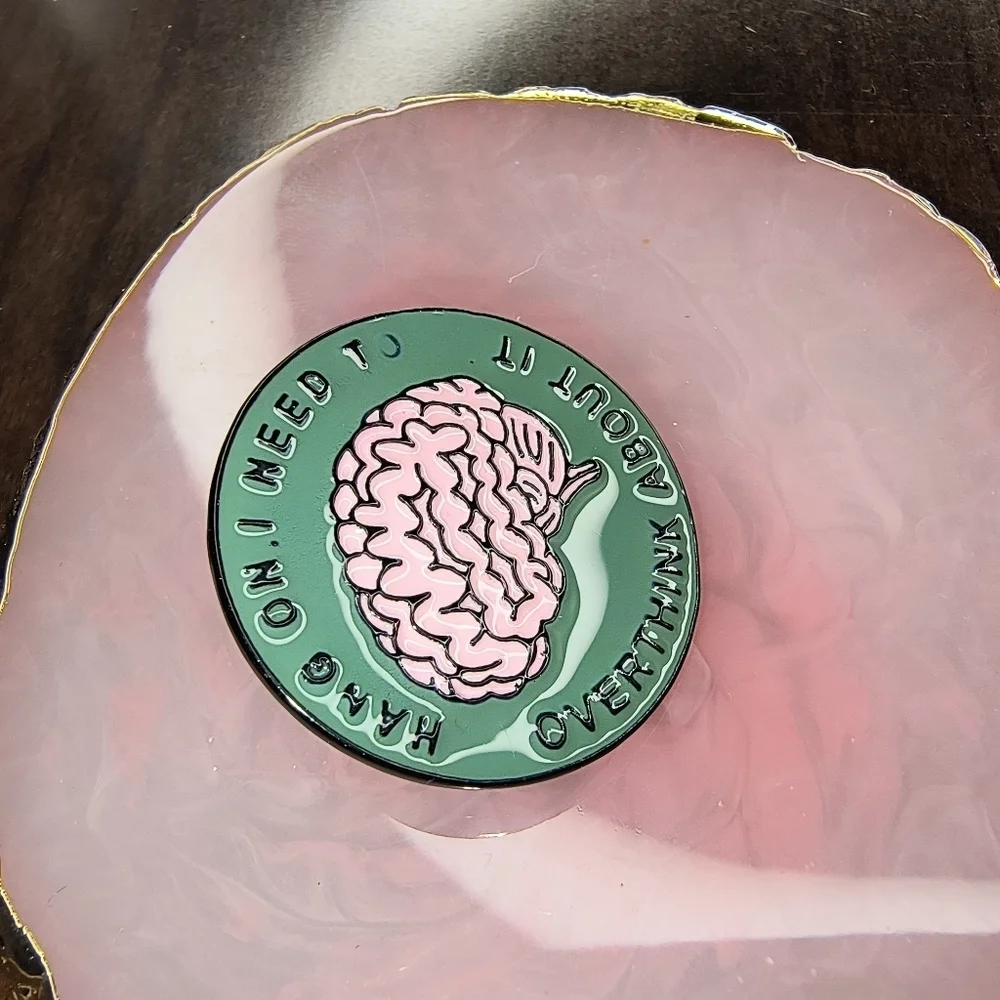Green and Pink Enamel Pin